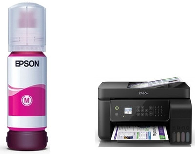 EPS ORIGINAL EPSON L5190 All In One Ink Tank Wifi Color Printer Magenta Ink Bottle