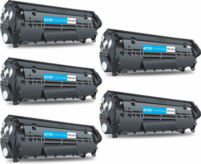 PRODOT H-2612A Laser Toner Cartridge for HP Q2612A & Canon CRG 303/703, Pack of 05 Black Ink Cartridge