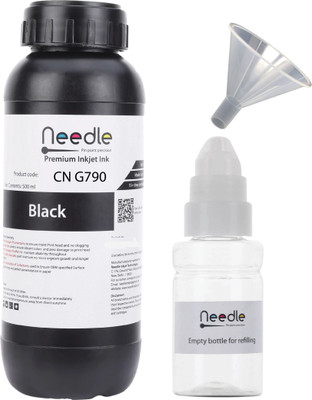 Needle GI790 for CN G1010 G2000 G2002 G2010 G2012 G3000 G3010 G4000 Printer 500 gm each Black Ink Bottle