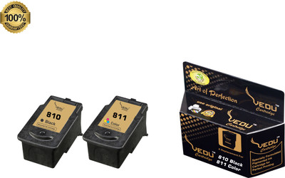 VEDU 810 Black + 811 Color ( Black + Tri Color Combo Pack Ink Cartridge