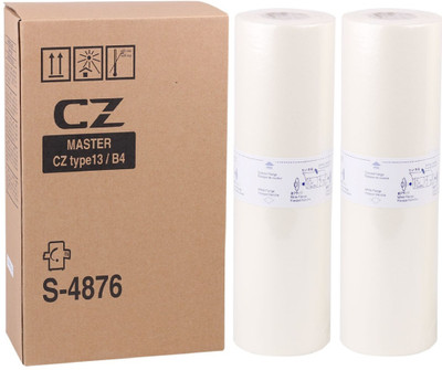 FINEJET CZ B4 Master Roll for RISO CZ 180 Duplicator, 2 Rolls per Box White Ink Cartridge