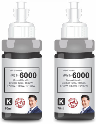 PRODOT Br B5000/B6000 Inkjet Ink Refill Compatible with Brother DCP-T300, T500W, 2x Black Ink Bottle