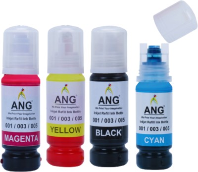 Ang COMPATIBLE REFILL INK FOR L3250 Multi-function WiFi Color Printer 003 INK Black + Tri Color Combo Pack Ink Bottle