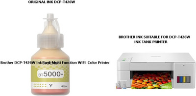 BROTHE Brother DCP-T426W Multi Function WIFI Ink Tank Color Printer Yellow Ink Bottle