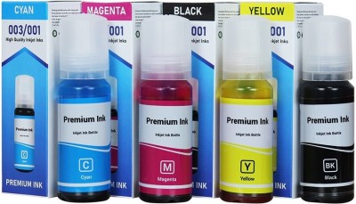 tequo 003 Ink for Epson L3110 L3150 L3115 L3116 L3101 L1110 L3151 L3152 L3156 Black + Tri Color Combo Pack Ink Bottle