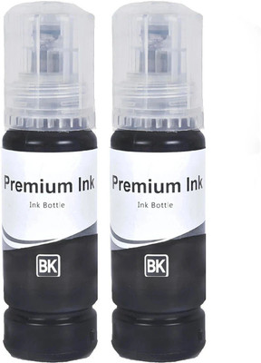 R C Print 001/ 003 Ink for epson printer L3110, L3150, L3250,L3116,L3101,L3210,L3215,L3216 Black - Twin Pack Ink Bottle
