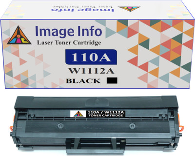 ImageInfo W1112A / 110A Toner Cartridge Compatible with HP Laser 136w/ 138nw/108w Black Ink Toner