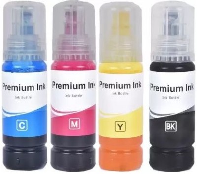 Pinnacle Ink Epson EcoTank L3156 Printer Inks Compatible Premium ink Black + Tri Color Combo Pack Ink Bottle