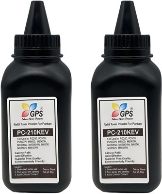 GPS Colour Your Dreams PC-210KEV Toner Refill Toner Powder For Pantum ( Pack Of 2 ) Black Ink Toner Powder