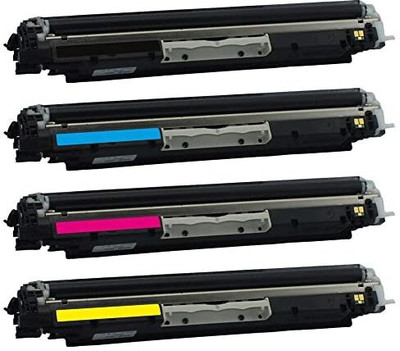 NNPRO 130A Cf350A Cf351A Cf352A Cf353A Toner Cartridge Compatible For Printers Black + Tri Color Combo Pack Ink Toner NNPRO 130A Cf350A Cf351A Cf352A Cf353A Toner Cartridge Compatible For Printers Black + Tri Color Combo Pack Ink Toner