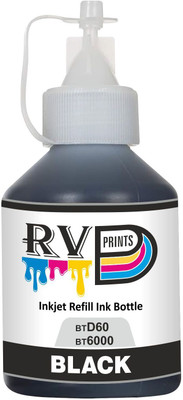 RV Prints BT6000/BT5000 Refill Ink Bottle|Compatible with Brother Printers|Easy to Fill| Black Ink Bottle