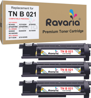 Ravaria TN B021 Toner Cartridge For Br Printer Cartridge Black Ink Toner
