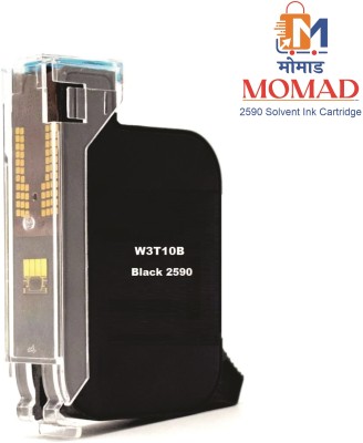 Momad W3T10B / 2590 Solvent Black Ink Cartridge Compatible for Handheld Inkjet Printer Black Ink Cartridge