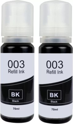 CARTRIDGE ZONE Ink Refill for Epson 001 , 003 , L3200 , L3210 , L3211 , L3215,L3216,L3250,L3252 Black - Twin Pack Ink Bottle