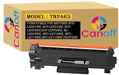 canoff TN-2465 Tonar Cartridge Compatible For DCP-L2531DW, DCP-L2535DW Printers Black Ink Toner
