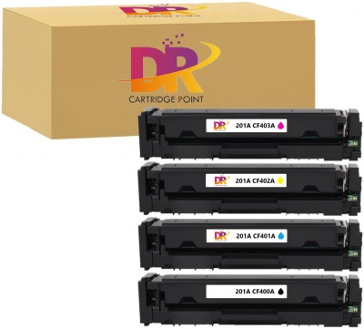 DR CARTRIDGE POINT 201A Toner Cartridge For CF400A , CF401A , CF402A , CF403 ,COLOR Set of 4 Black + Tri Color Combo Pack Ink Cartridge