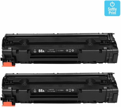 CARTRIDGE ZONE 88A Black Printer Ink Toner Cartridge CC388A Compatible for Printer Black Ink Cartridge