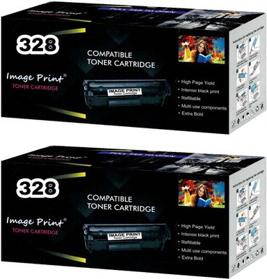 IMAGE PRINT 328 Toner Cartridge Compatible for Canon MF4122..series (pack of 2) Black Ink Toner