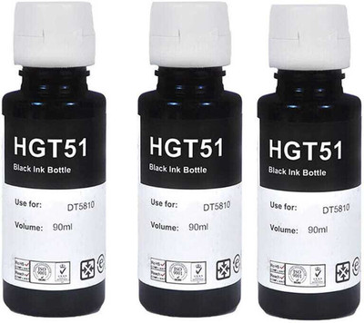 Good One Deskjet GT Series, Smart Tank Series, Ink Tank Wireless Series, Pack of 4 Black + Tri Color Combo Pack Ink Bottle