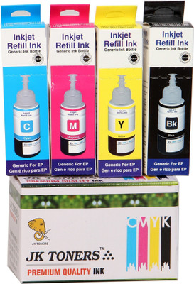 JK Toners Compatible With L100 L110 L130 L200 L210 L220 L300 L310 L350 L355 L360 Black + Tri Color Combo Pack Ink Cartridge