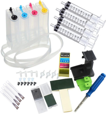 verena CISS Ink Tank Kit Universal For HP, Canon, Brother & Epson Printers Black + Tri Color Combo Pack Ink Cartridge verena CISS Ink Tank Kit Universal For HP, Canon, Brother & Epson Printers Black + Tri Color Combo Pack Ink Cartridge