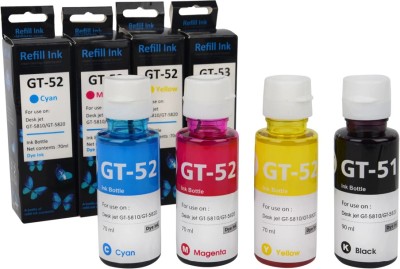 vavia Smart Tank GT5810,GT5820, 310,315,319,410,415,419 Black + Tri Color Combo Pack Ink Bottle