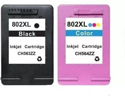 INKTECH 802XL COMBO Ink Cartridge for J610/ 2000/ J210/ 2050 Black + Tri Color Combo Pack Ink Cartridge