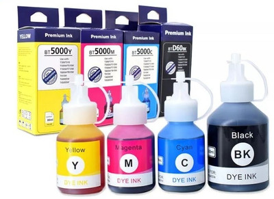 ASV Refill Ink for Brother DCP T310, T300, T510, T500, T910, T710 Printer Black - Twin Pack Ink Bottle