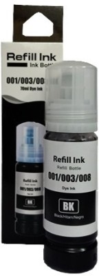 NNPRO High Quality Refill Ink 001/003/008 Use for Epson Printers (1Pcs) Black Ink Bottle