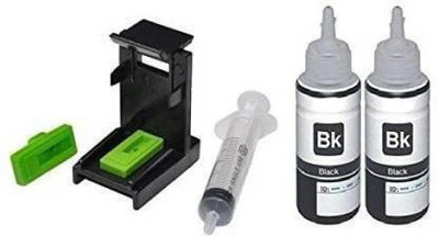 Spherix Refill Ink for HP 803Iink cartridge 200ml with Suction tool HP803, 805, 682 Black - Twin Pack Ink Bottle