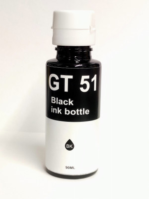 QUINK GT51 Refill Ink Compatible for HP Inktank 310, 315, 319, 410, GT5810, GT5820 Black Ink Bottle