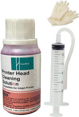 Haedlink 4C-1780 Red Print Nozzle Cleaning Kit for Epson Canon HP Printers Multi Color Red Ink Bottle