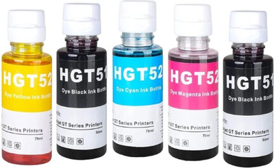 HYNEAR High Quality Refill ink HGT 51/52 Compatible For HP 315 319 410 415 419 Printers Black + Tri Color Combo Pack Ink Bottle