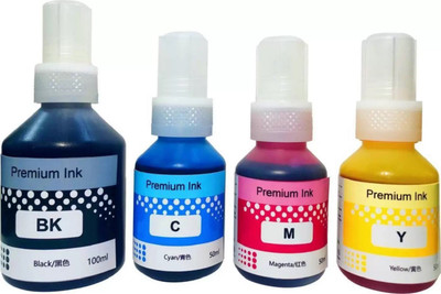 tequo BT6000Bk / BT5000 Refill Ink for Brother DCP T710 Pack 4 Black + Tri Color Combo Pack Ink Bottle