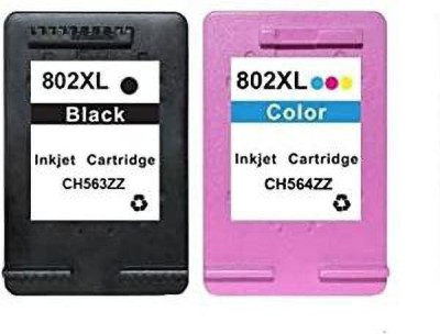 trendvision 802XL COMBO Ink Cartridge Compatible For Use In DeskJet 1000 Black + Tri Color Combo Pack Ink Cartridge