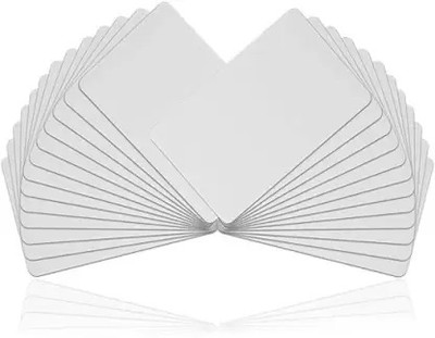 GPN PRINT Plain White PVC Cards for Inkjet Printers-(Aadhar Card, College ID)(Pack Of 50 White Ink Cartridge