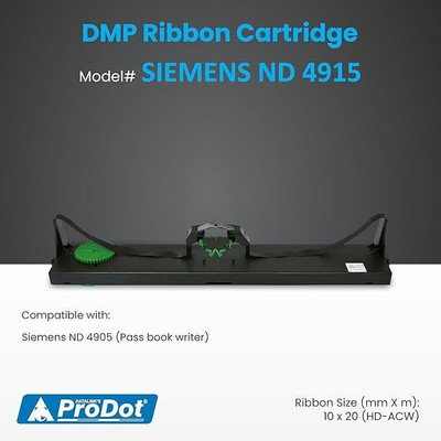 PRODOT Dot Matrix Ribbon Cartridge Compatible with Siemens ND 4915 (Pack of 01) Black Ink Cartridge