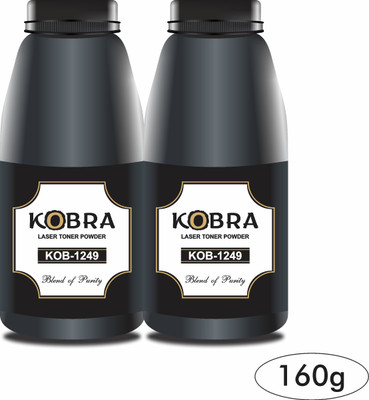 PRODOT Kobra 1249 Laser Toner Powder Cartridges (160g, Pack of 2) Black Ink Toner Powder