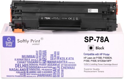 softly print 78A Black Toner Cartridge CE278A HP 78A Black PACK 1 Black Ink Cartridge