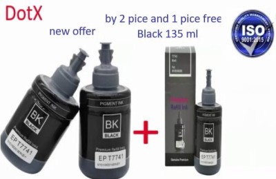 DotX DotX Ink For Epson T7741 -Pack of 3 M100 / M105 / M200 / M205/L655/1455 Black Ink Bottle