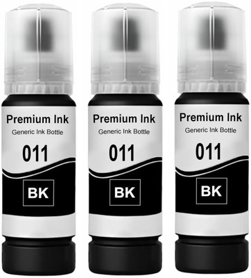ZENCA TECHNOLOGIES 3 inktoner Black Ink Bottle