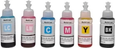 GPN PRINT compatible ink Bottle for L800, L805, L810, L850, L1800 Printer Ink bottle, T673 Black + Tri Color Combo Pack Ink Bottle