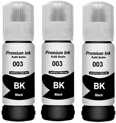 Gedi Premium Ink Refill Bottle 003| Compatible with Epson Inkjet Printers Black Ink Bottle