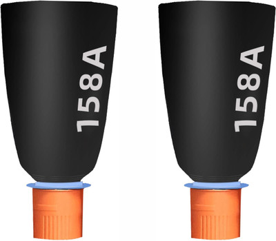 Smart Toner Cartridge 158A Black (Pack Of 2) Compatible Laser--Jet Toner Reload Kit Black - Twin Pack Ink Toner