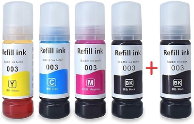 canoff Refill Ink for Black + Tri Color Combo Pack Ink Bottle