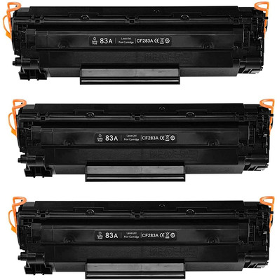 Momad 83A /CF283A Toner Cartridge Compatible For HP M125,M125 MFP Printers (Pack Of 3) Black Ink Toner