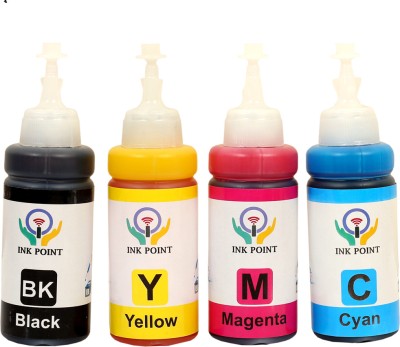 inkpoint Refill Ink Perfect Solution for Ink Tank Models L130 L220 L310 L360 L365 Black + Tri Color Combo Pack Ink Bottle