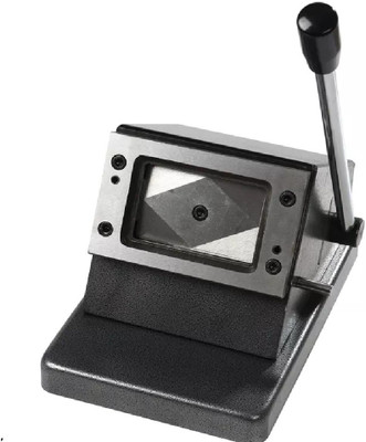 wetech Quality Heavy Duty PVC ID Card Die Cutter Full Metal Body Rounded Corners Black Ink Toner