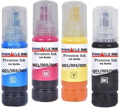 PINNACLE Compatible Refill Ink For Printer EcoTank L3266 Black + Tri Color Combo Pack Ink Bottle