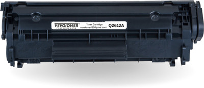 Vevo Toner Cartridge & Ink 12A Toner Cartridge – Up to 3000 Pages, Compatible with HP Laser Printers Black Ink Toner
